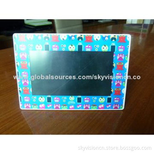 Digital photo frame with color-full panel with cartoon panel